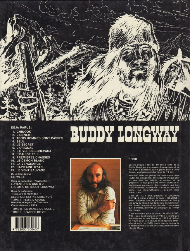 Verso de l'album Buddy Longway Tome 11 La vengeance