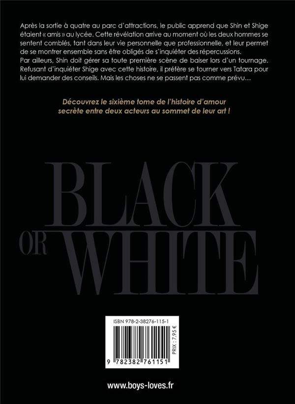 Verso de l'album Black or White 6