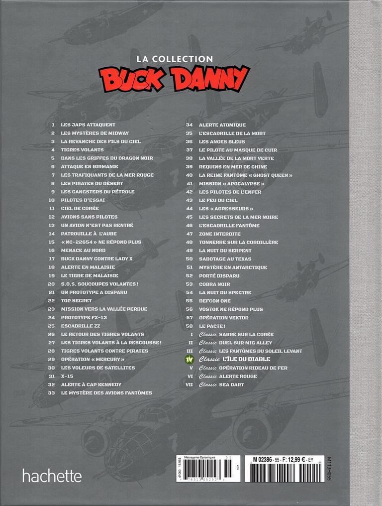Verso de l'album Buck Danny La collection Tome 4 L'île du diable