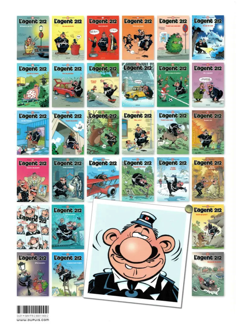 Verso de l'album L'Agent 212 Tome 4 Voie sans issue