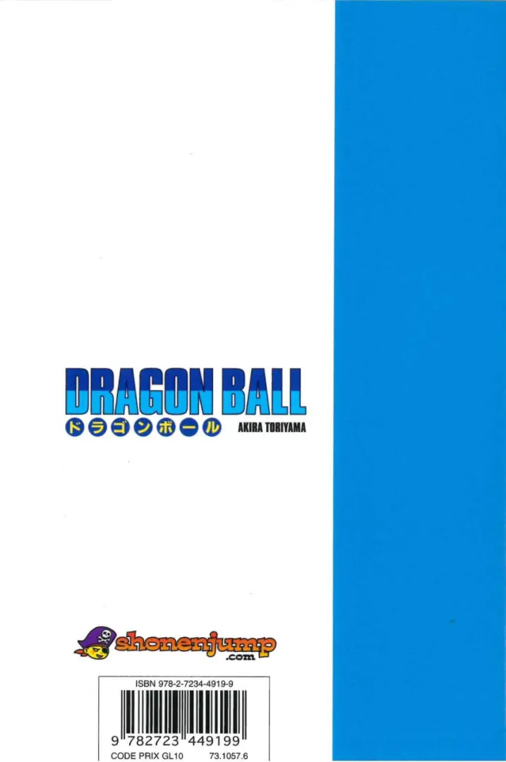 Verso de l'album Dragon Ball Édition originale Tome 22 La résistance des Nameks