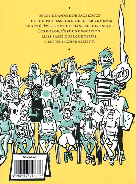 Verso de l'album Mes génies 2 Mes élèves Ma Bataille