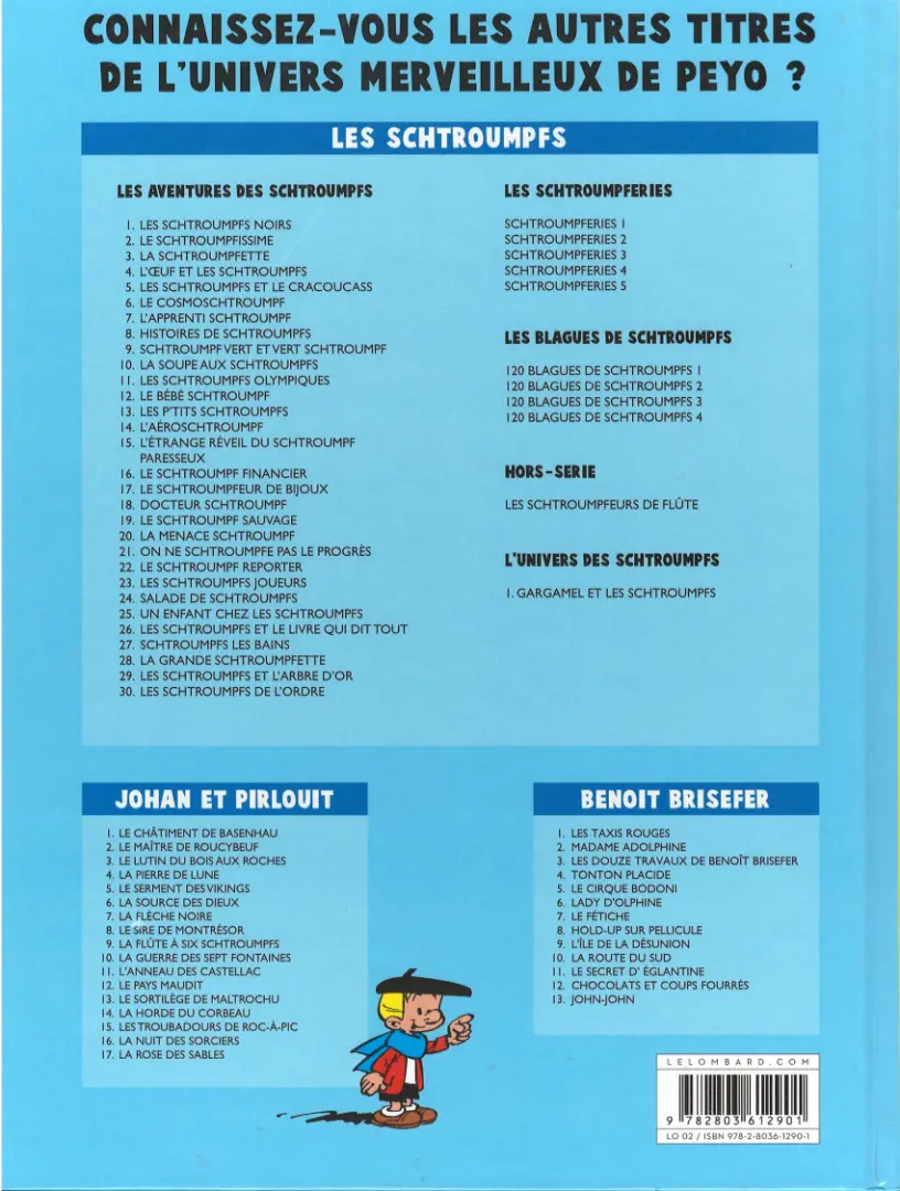 Verso de l'album Benoît Brisefer Tome 3 Les douze travaux de Benoît Brisefer