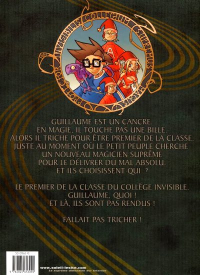 Verso de l'album Le Collège invisible Tome 1 Cancrus Supremus