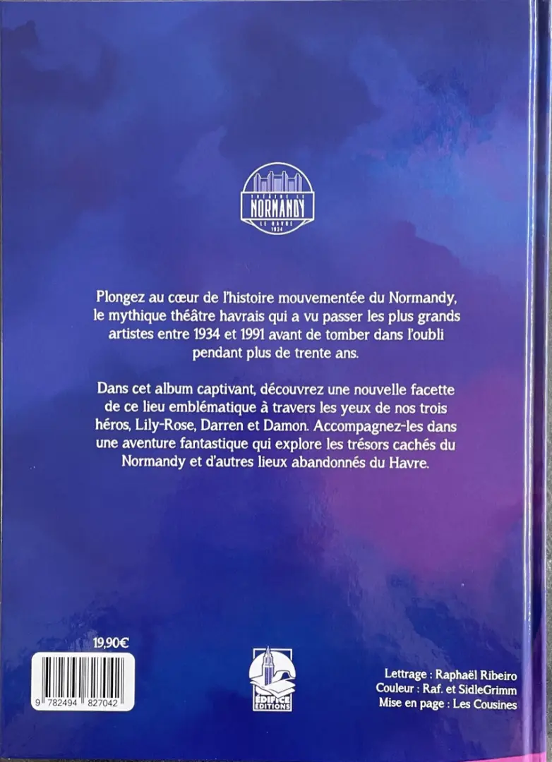 Verso de l'album Retour au Normandy