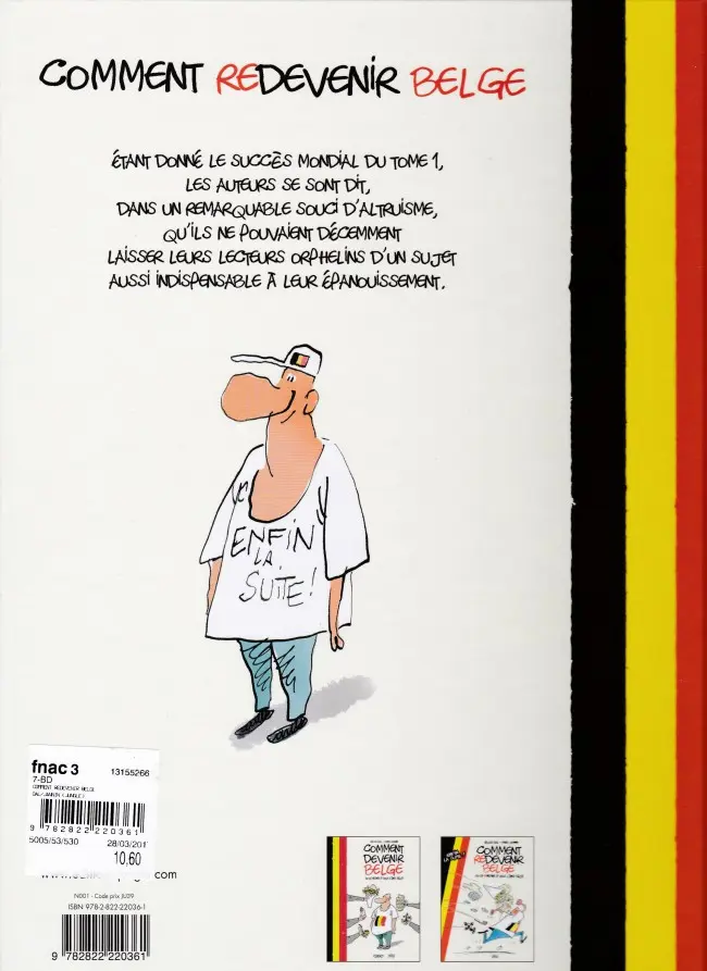 Verso de l'album Comment devenir Belge 2 Comment redevenir Belge ou le rerester si vous l'êtes déjà
