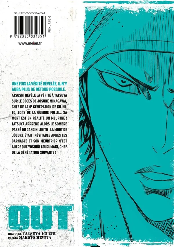 Verso de l'album Out Vol. 10