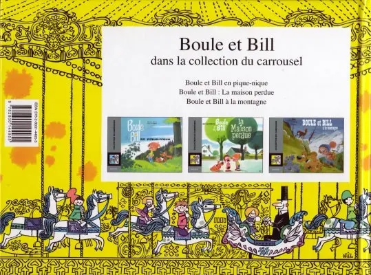 Verso de l'album Boule et Bill Tome 1 Boule et Bill en pique-nique