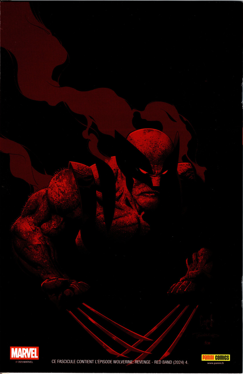 Verso de l'album Wolverine : Vengeance Tome 4 Red Band