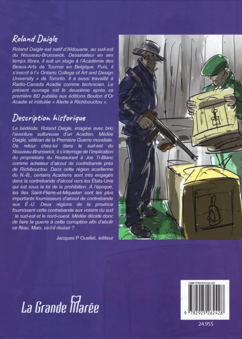 Verso de l'album Alerte à Richibouctou 2 Le rhum à Joe Ti-Blanc