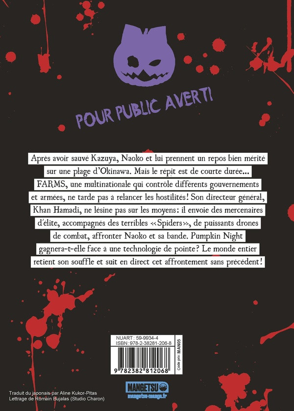 Verso de l'album Pumpkin Night 9