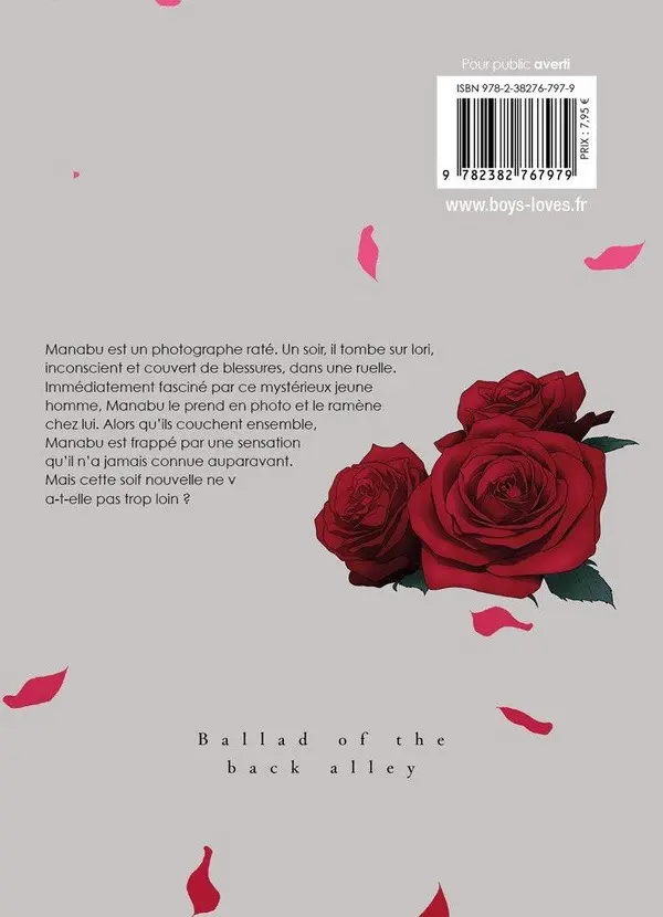 Verso de l'album Ballad of the back alley