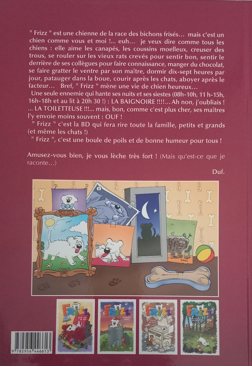 Verso de l'album Frizz Tome 4 Tout pour ma truffe !