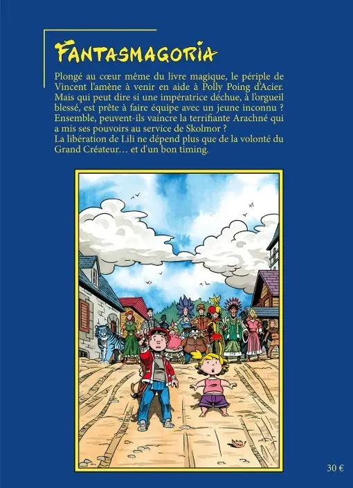 Verso de l'album Fantasmagoria 2 Les pouvoirs du sang