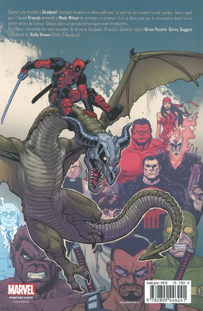 Verso de l'album Deadpool Tome 7 Les Noces de Dracula