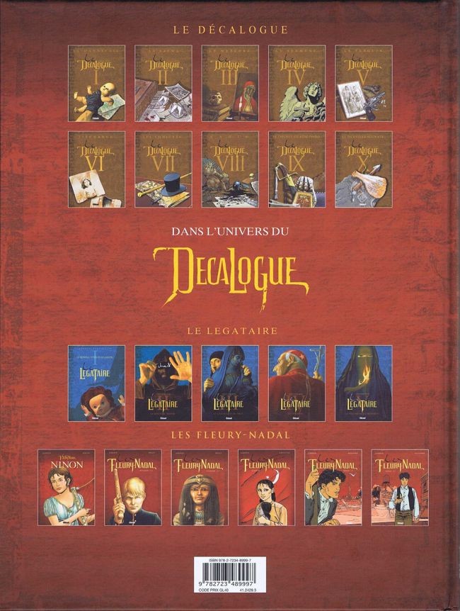 Verso de l'album Le Décalogue - Les Fleury-Nadal Tome 6 Missak 2/2