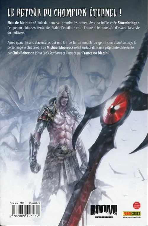 Verso de l'album Elric - L'Équilibre perdu Tome 1