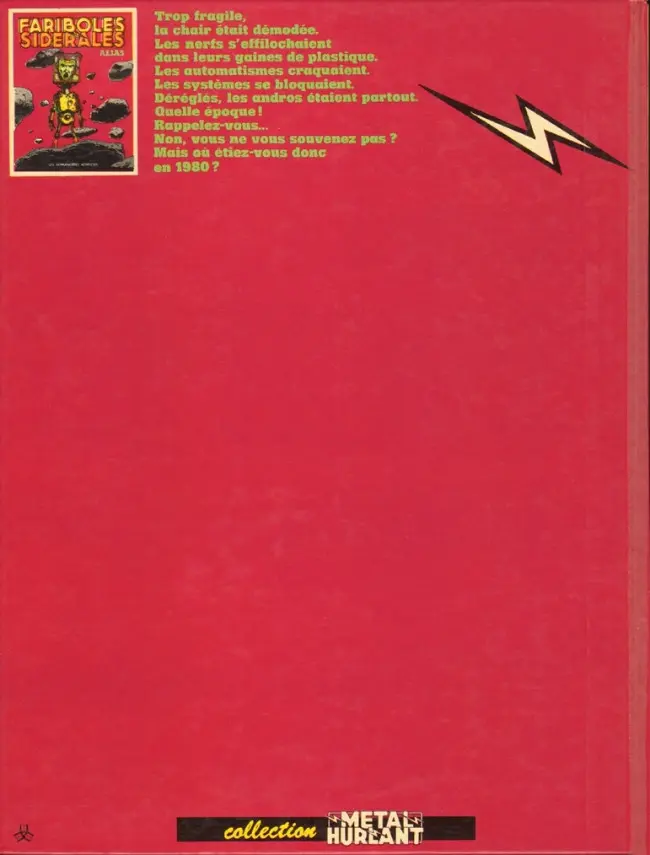 Verso de l'album Fariboles sidérales