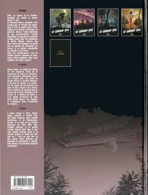 Verso de l'album Le Grand jeu Tome 4 Indochine