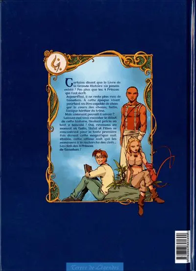 Verso de l'album Les 4 princes de Ganahan Tome 1 Galin