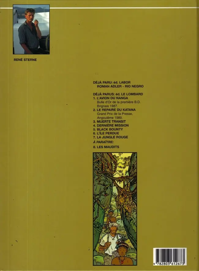 Verso de l'album Adler Tome 7 La jungle rouge