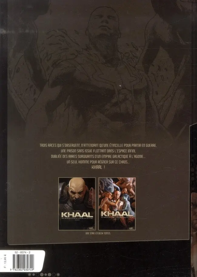 Verso de l'album Khaal, Chroniques d'un empereur galactique Livre Second