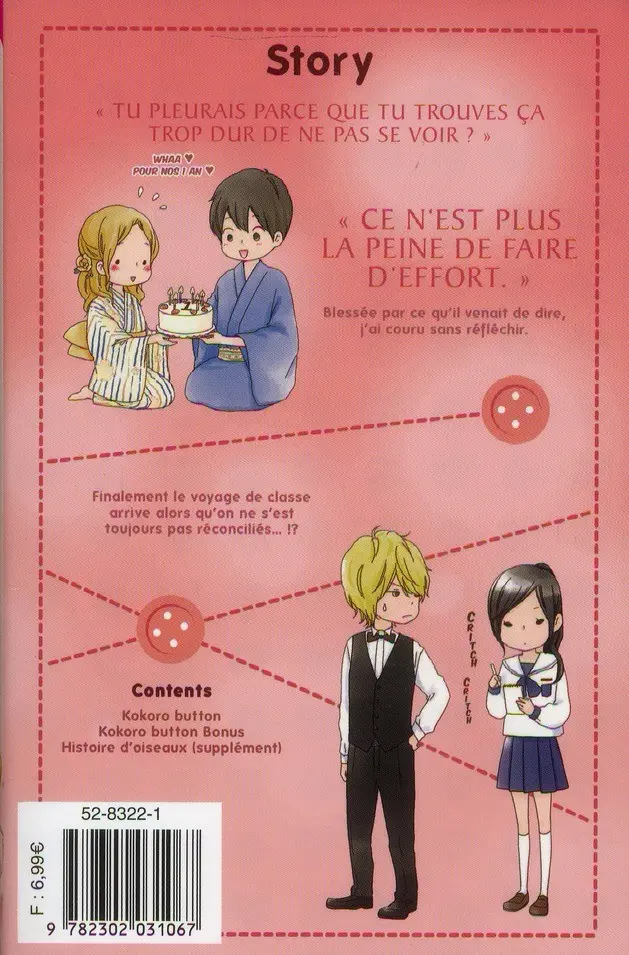 Verso de l'album Kokoro button 8