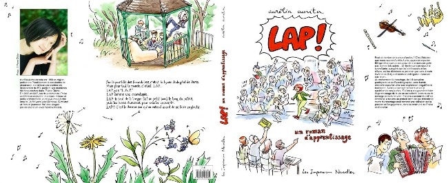 Verso de l'album LAP ! Un roman d'apprentissage
