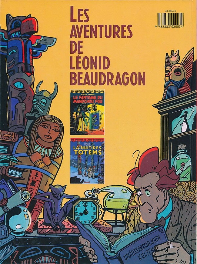 Verso de l'album Léonid Beaudragon Tome 2 La nuit des totems