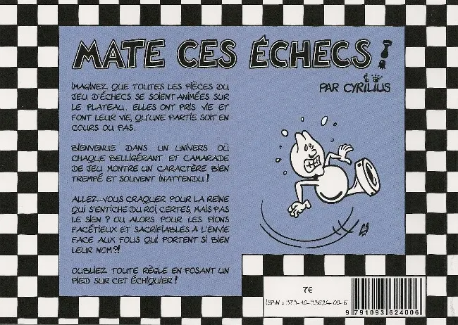 Verso de l'album Mate ces Échecs ! Tome 1 Roque'n'roll !
