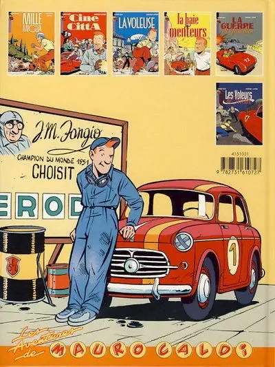 Verso de l'album Mauro Caldi Tome 6 Les voleurs de Ferrari
