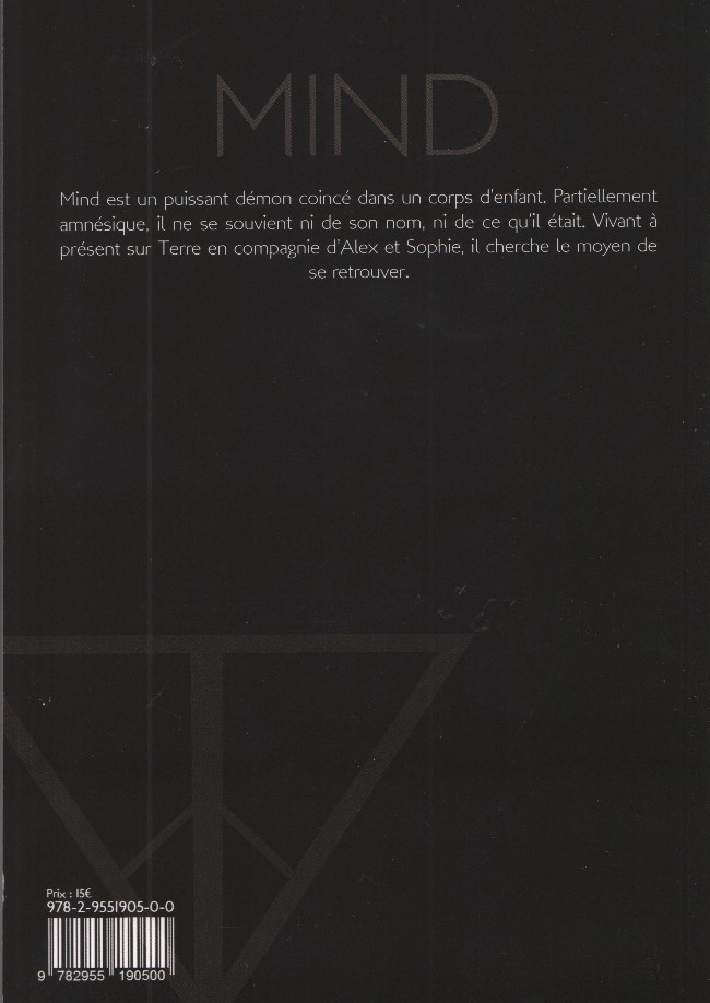 Verso de l'album Mind Tome 1