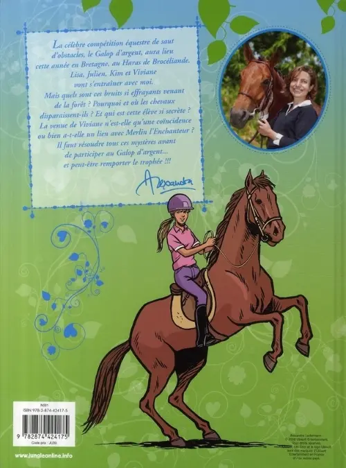 Verso de l'album Alexandra Ledermann Tome 1 Le galop d'argent