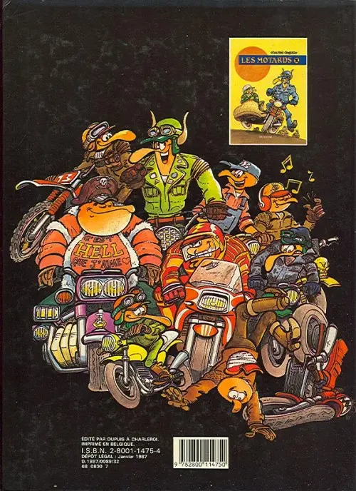 Verso de l'album Les Motards Tome 2 Et les motards, mon cher Watson...