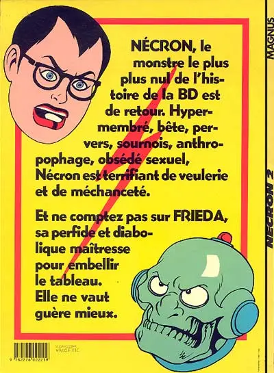 Verso de l'album Necron Tome 2 Les Femmes Araignées