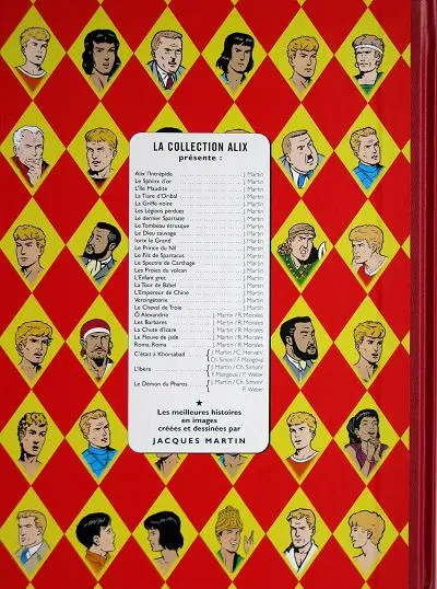 Verso de l'album Alix 60 ans de couvertures