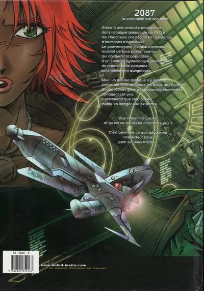 Verso de l'album Les Poussières de l'infini Tome 1 A.D.N. project