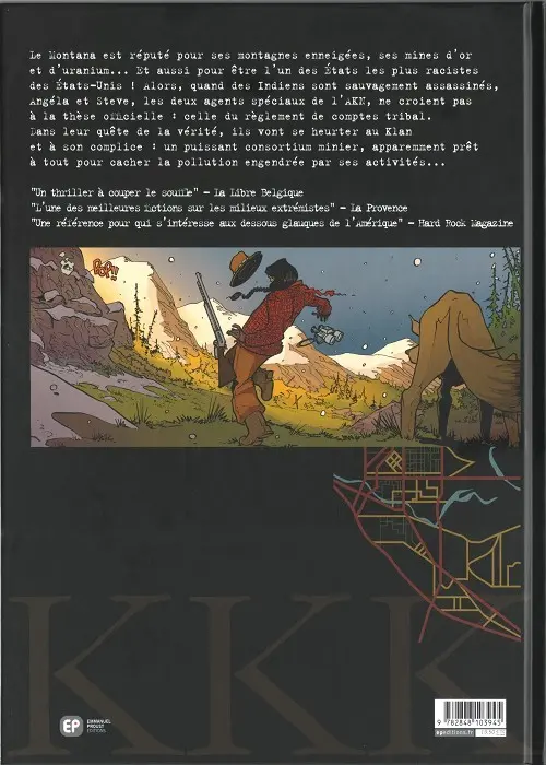 Verso de l'album Amerikkka Tome 8 Les milices du Montana