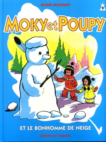 Couverture de l'album Moky et Poupy Tome 9 Moky et poupy et le bonhomme de neige