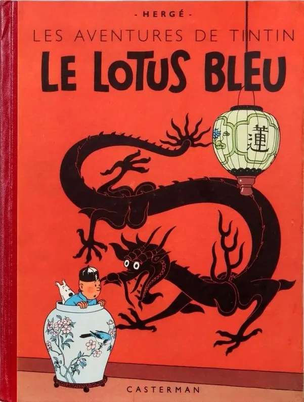 Couverture de l'album Tintin Tome 5 Le lotus bleu