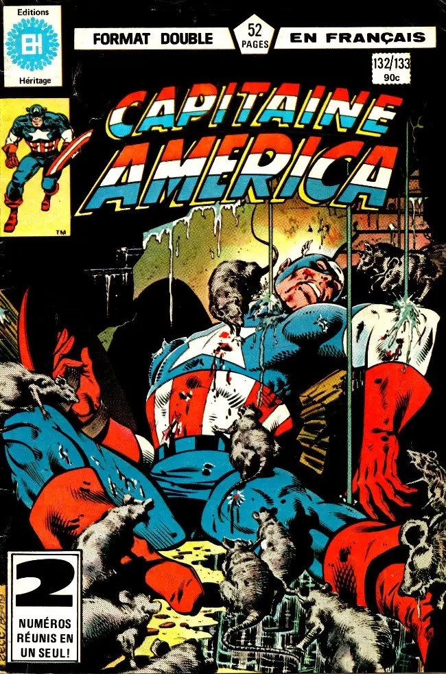 Couverture de l'album Capitaine America Tome 132 Rues minables