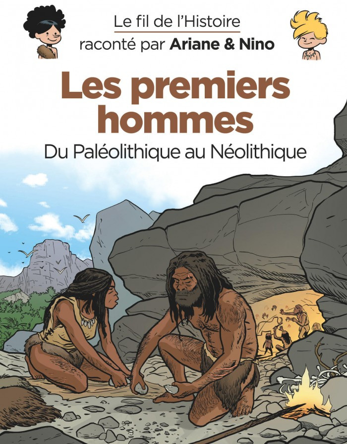 Couverture de l'album Le Fil de l'Histoire 24 Les premiers hommes - Du Paléolithique au Néolithique