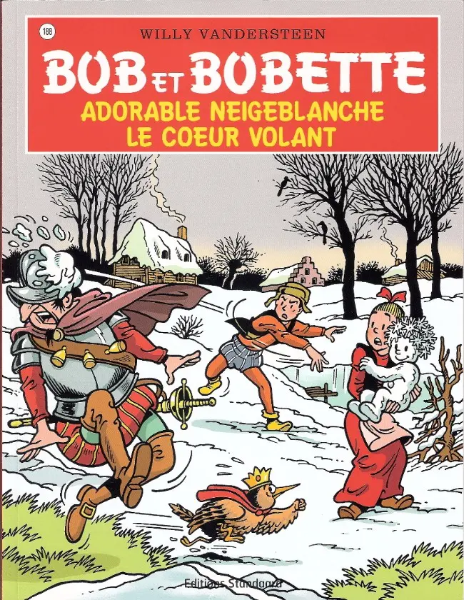 Couverture de l'album Bob et Bobette Tome 188 Adorable Neigeblanche / Le Cœur volant
