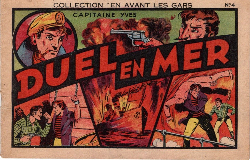 Couverture de l'album En avant les gars N° 4 Capitaine Yves : Duel en mer