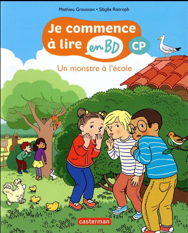 Couverture de l'album Je commence à lire en BD CP Tome 2 Un monstre à l'école