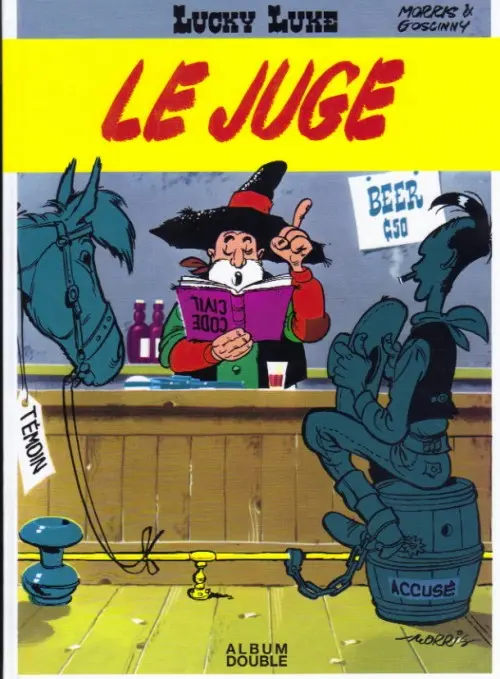 Couverture de l'album Lucky Luke Tomes 13 et 14 Le Juge / Ruée sur l'Oklahoma