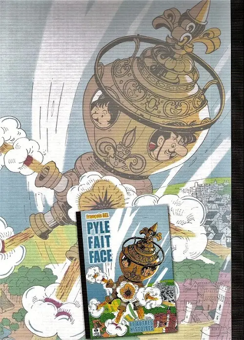 Verso de l'album Pyle fait face - et autres histoires