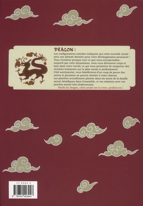 Verso de l'album L'Année du dragon