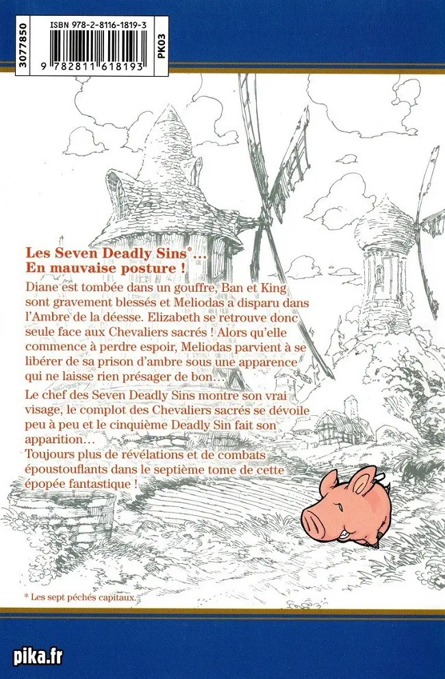 Verso de l'album Seven Deadly Sins 7