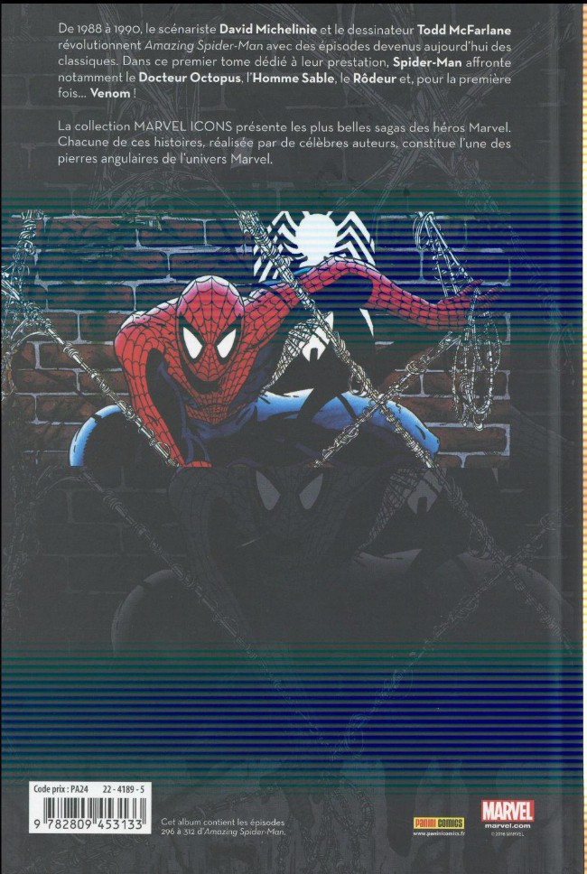 Verso de l'album Spider-Man Tome 4